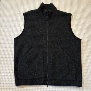 Buck Mason Black/Grey Wool Vest